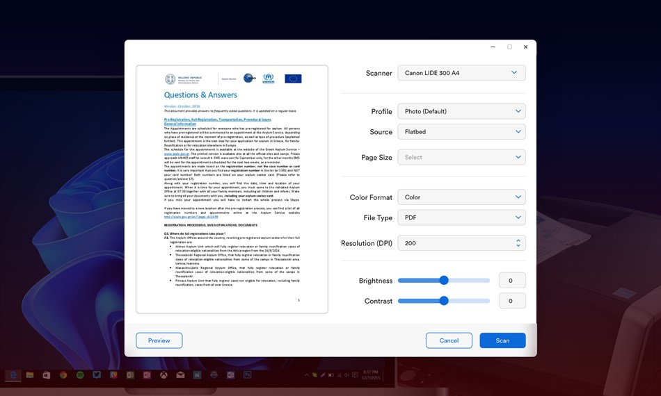 Scan to PDF. (Windows) 由: NZ Software