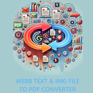 Webb Text & Img File To PDF Converter