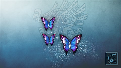 Colgante: mariposas espectrales celeste