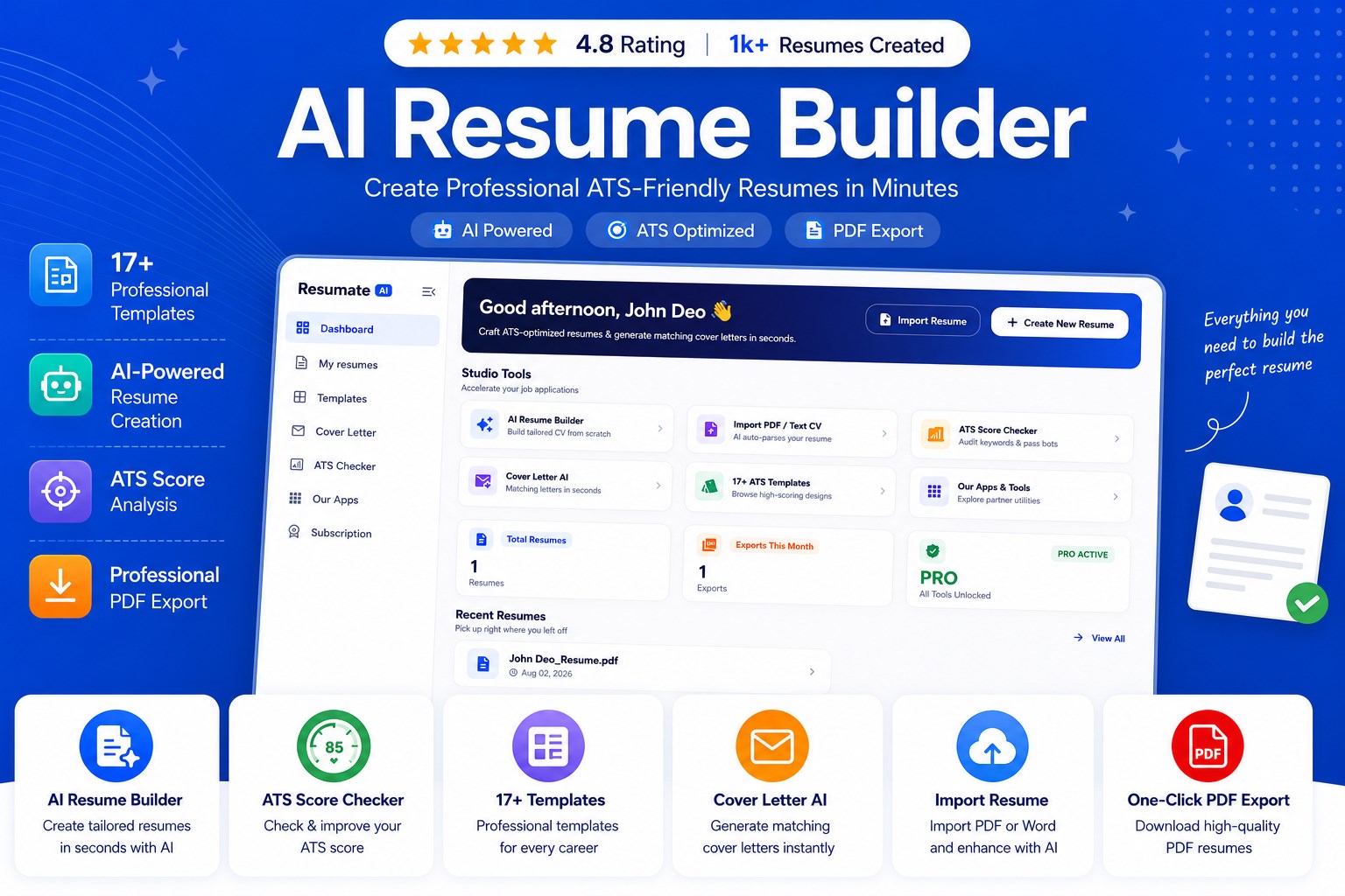Resume Builder & ATS CV Maker screenshot