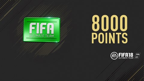 Pakiet 8 000 punktów FIFA 18 Points