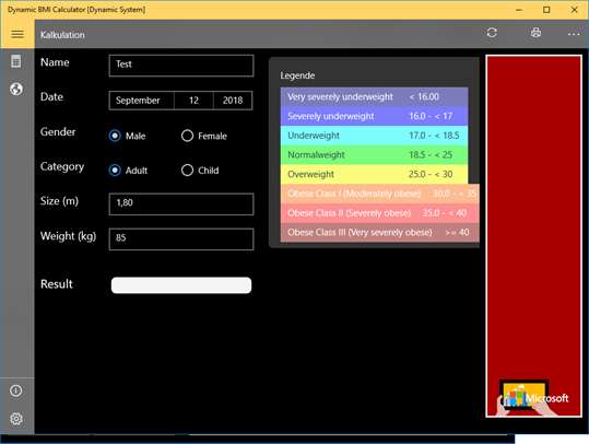 Dynamic BMI Calculator [Dynamic System] screenshot 4