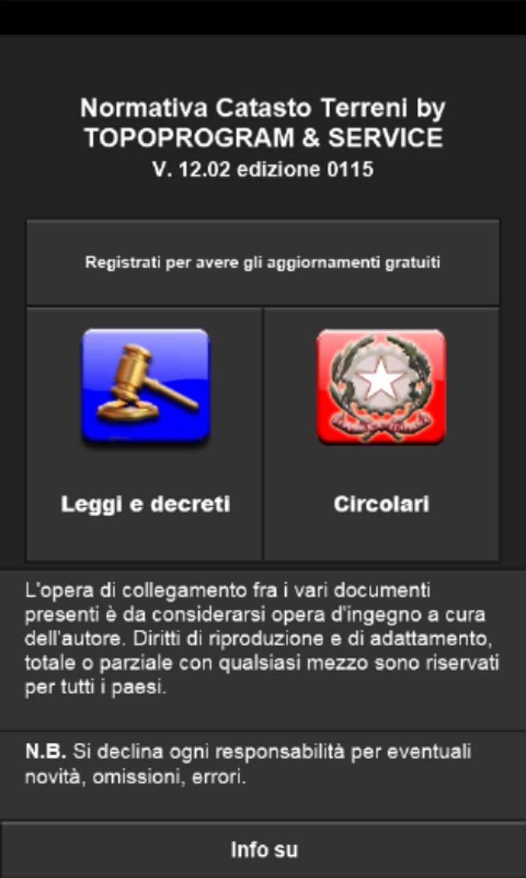Screenshot 1 TapP Norma Catasto Terreni windows