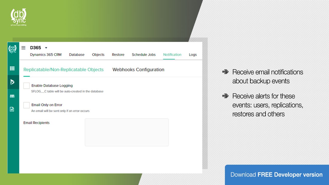 Snapshot 4 of Replication for Microsoft Dynamics 365