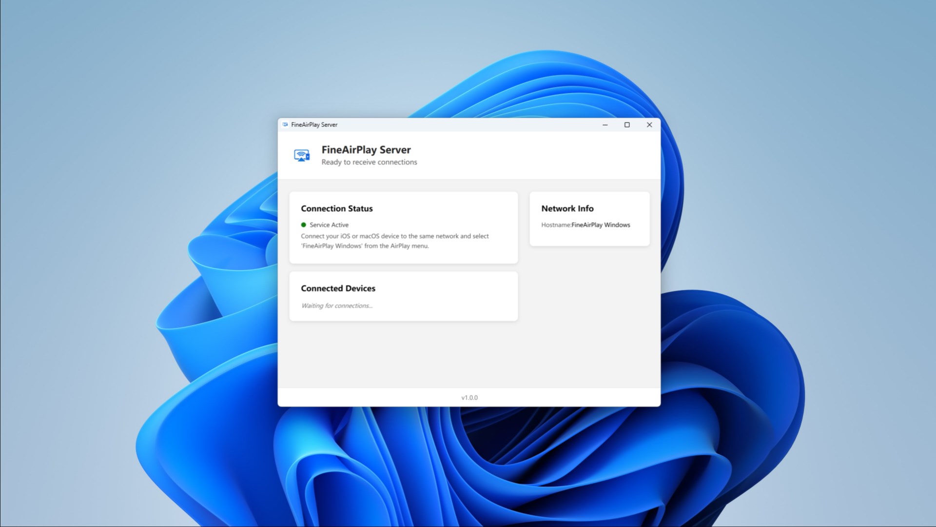 AirMirroring : Screen Mirroring to PC screenshot