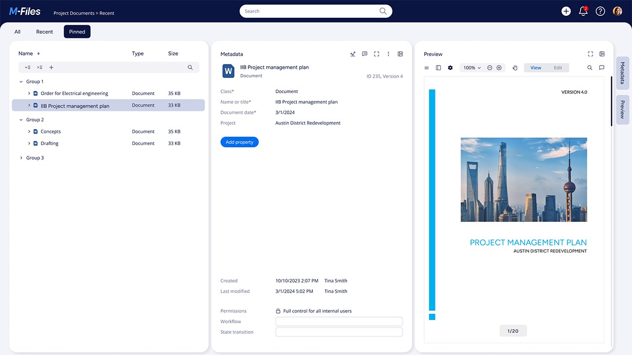 Snapshot 8 of M-Files Platform for Private Offers