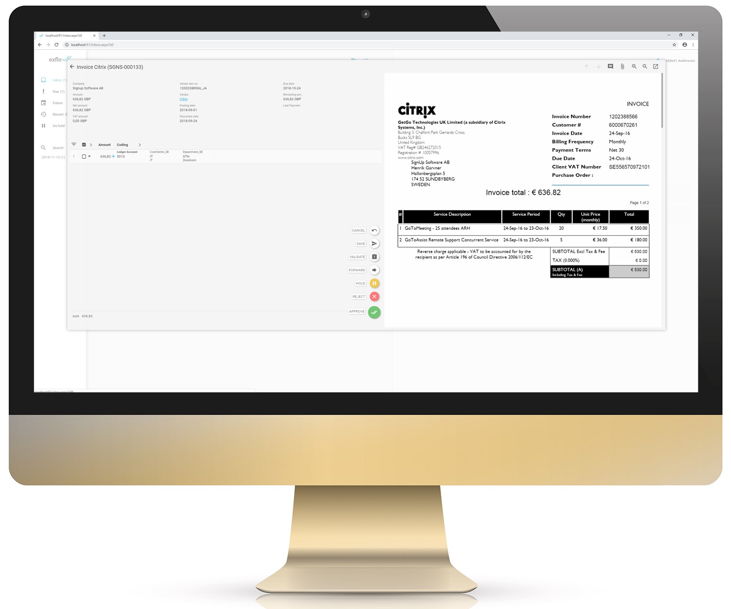 Snapshot 4 of ExFlow FO - Accounts Payable Automation