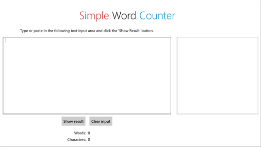 Simple Word Counter screenshot 1