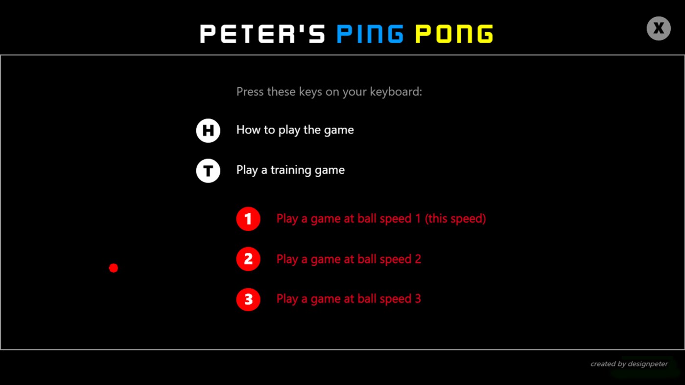 #5. Peter`s Ping Pong (Windows) 由: designpeter