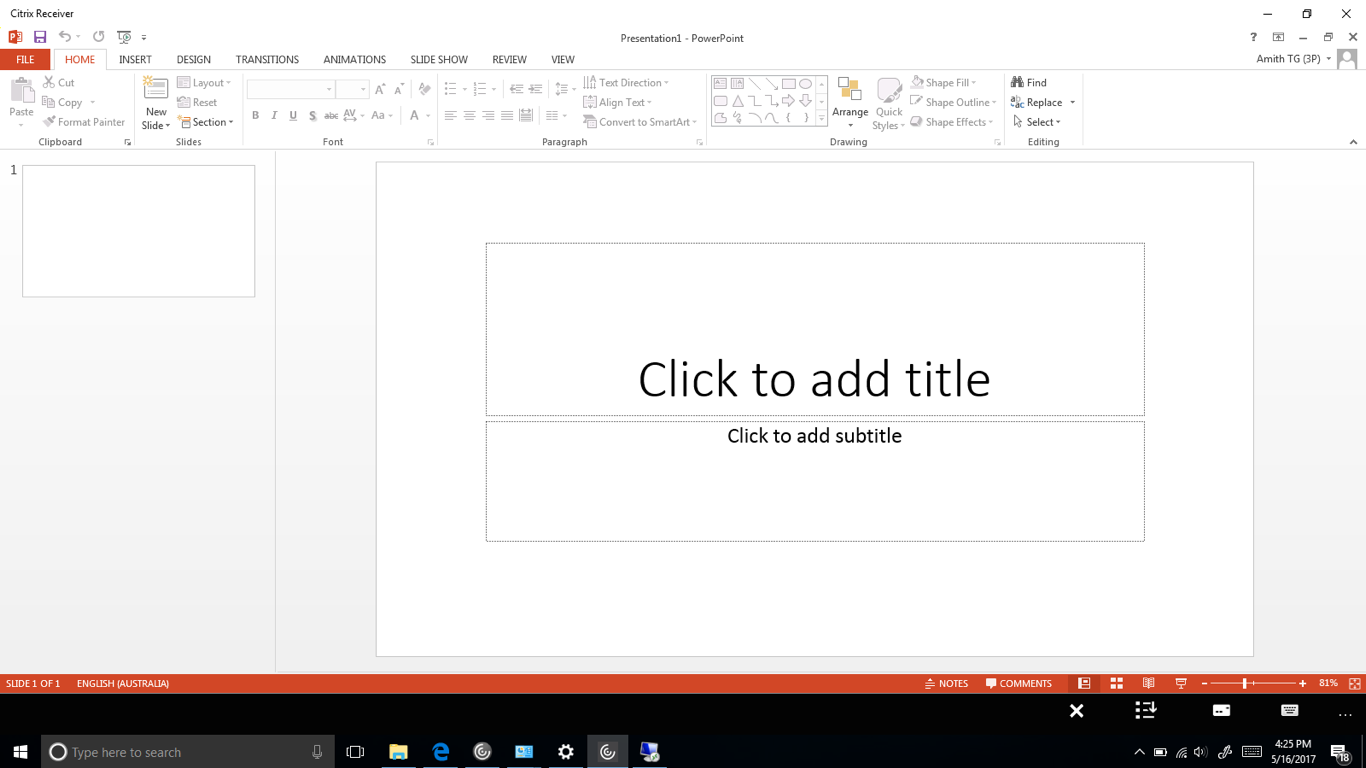 Citrix Receiver for Windows 10