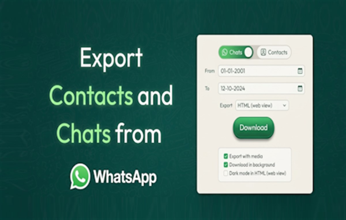 WhatsApp Chat Export & Backup – PDF, CSV, TXT