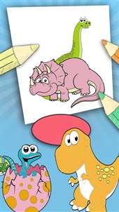 Paint dinosaurs: learning game for children screenshot 6