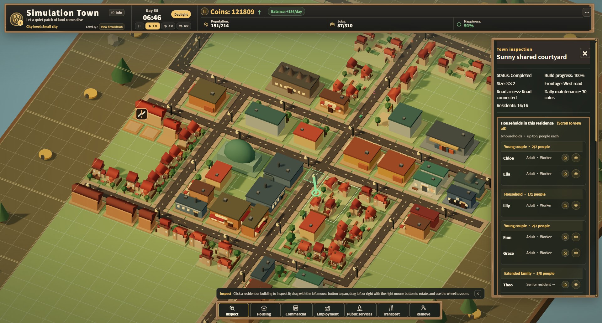 Simulation Town screenshot