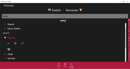 Romanian - English screenshot 1