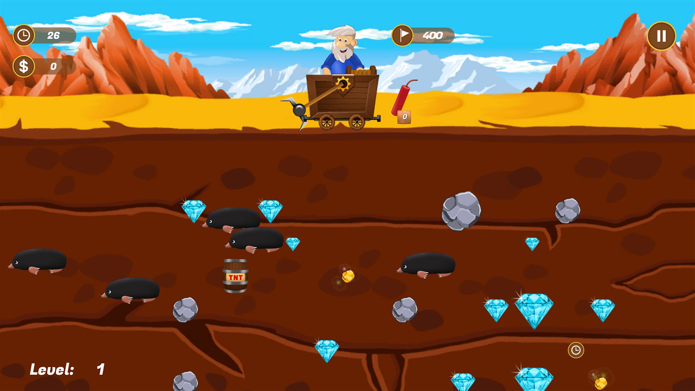 Diamond Miner - Fun Diamond Rush Game — Приложения Майкрософт