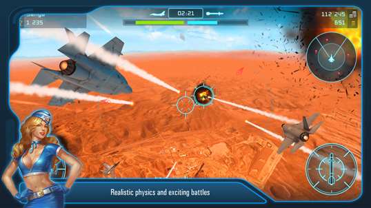 Battle of Warplanes: Airplane Games War Simulator screenshot 4