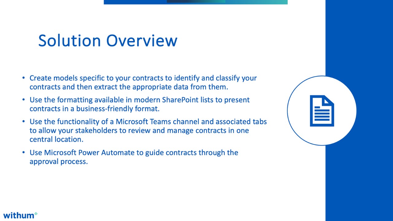 Snapshot 1 of Automate Contract Management with AI - 2-Wk Implementation