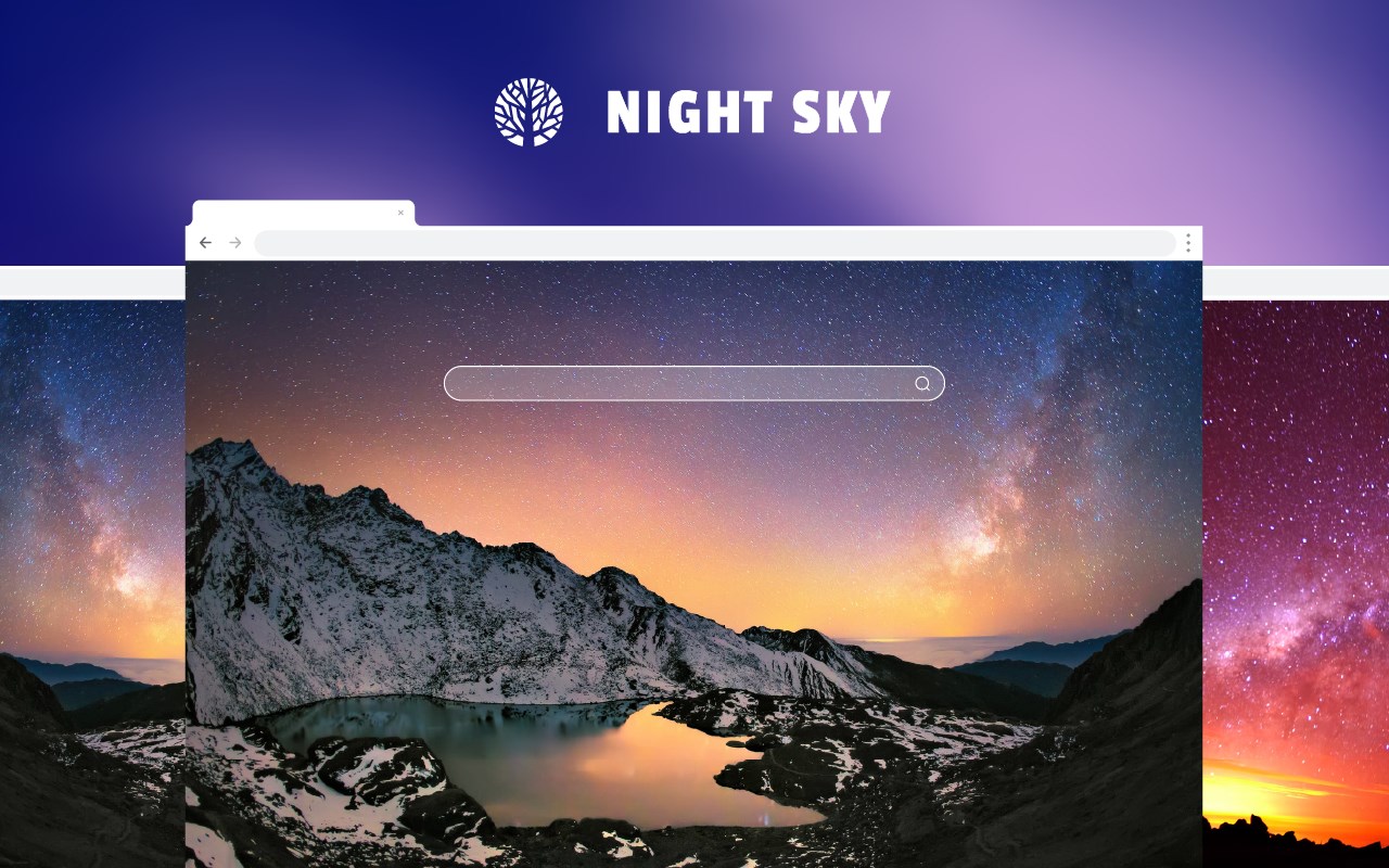 Night Sky HD Wallpaper New Tab Theme