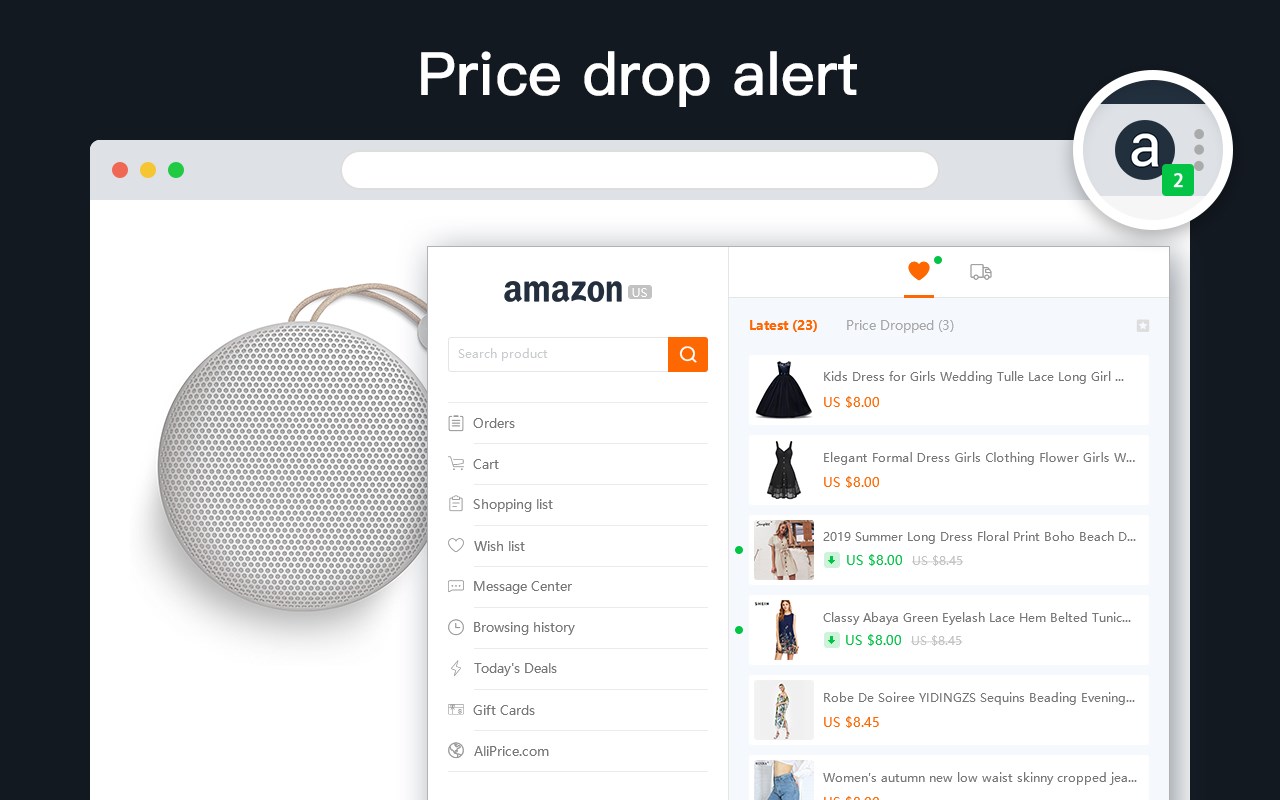AliPrice Shopping Assistant for Amazon
