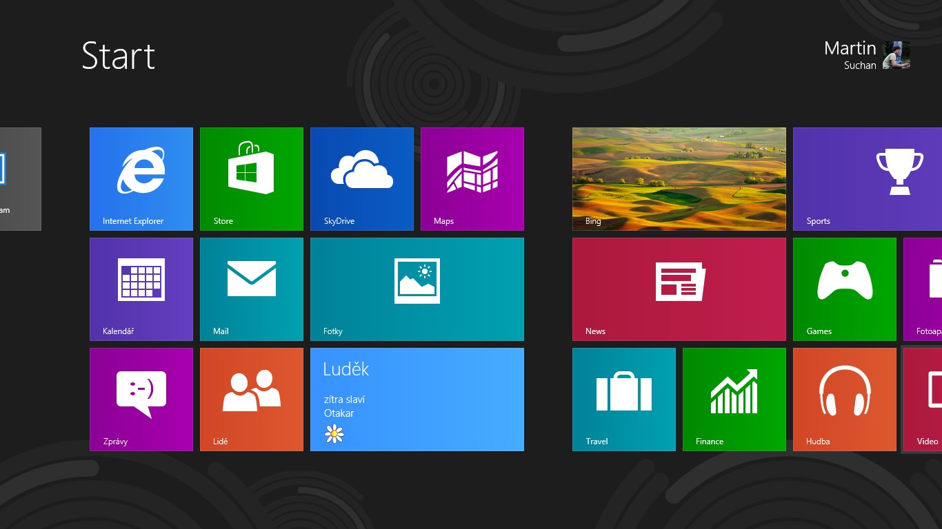 Náhled živé dlaždice