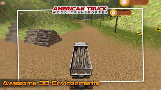 American Truck Wood Transporter - Cargo Truck screenshot 1