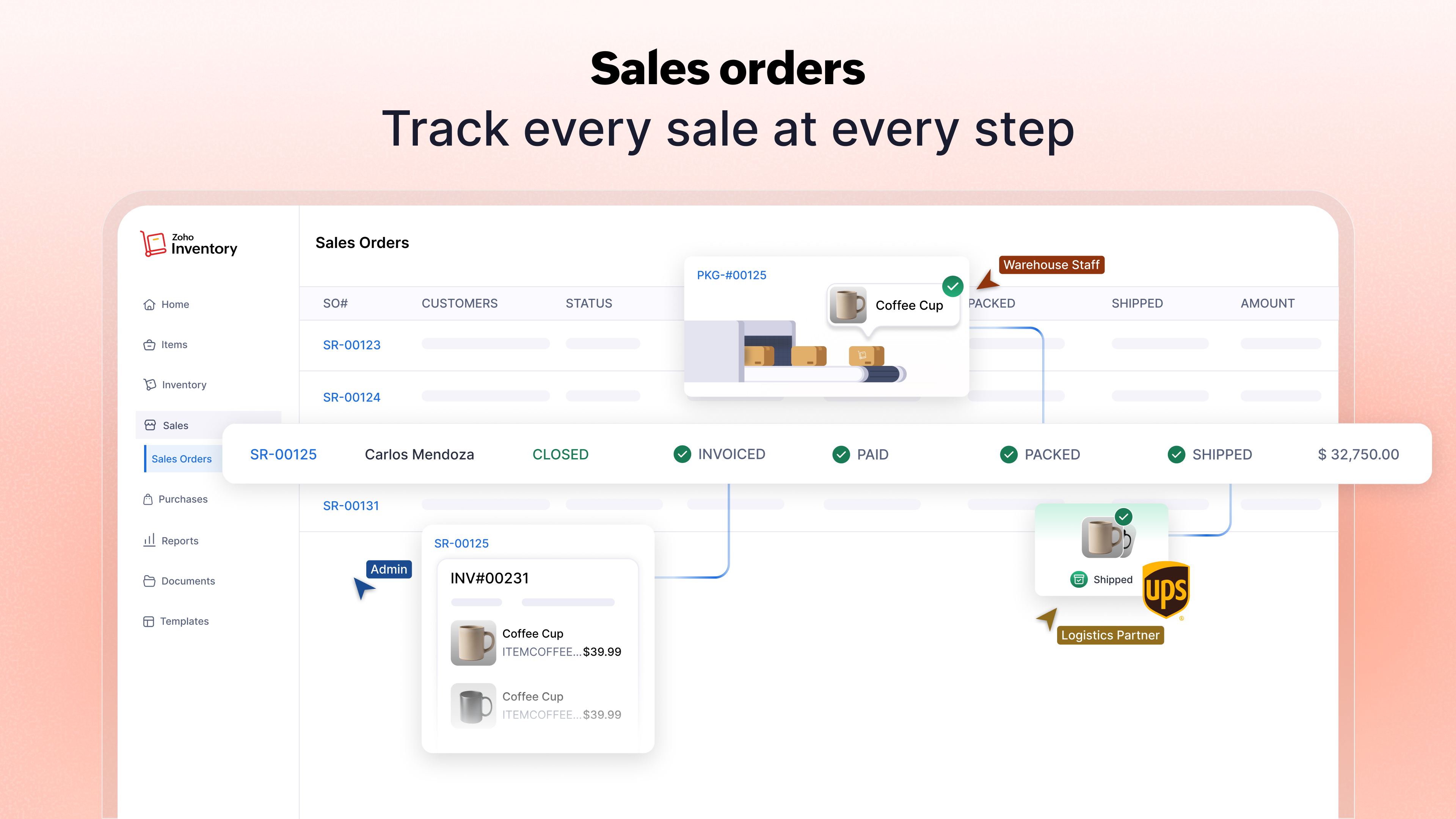 Zoho Inventory – Online inventory & order management software screenshot