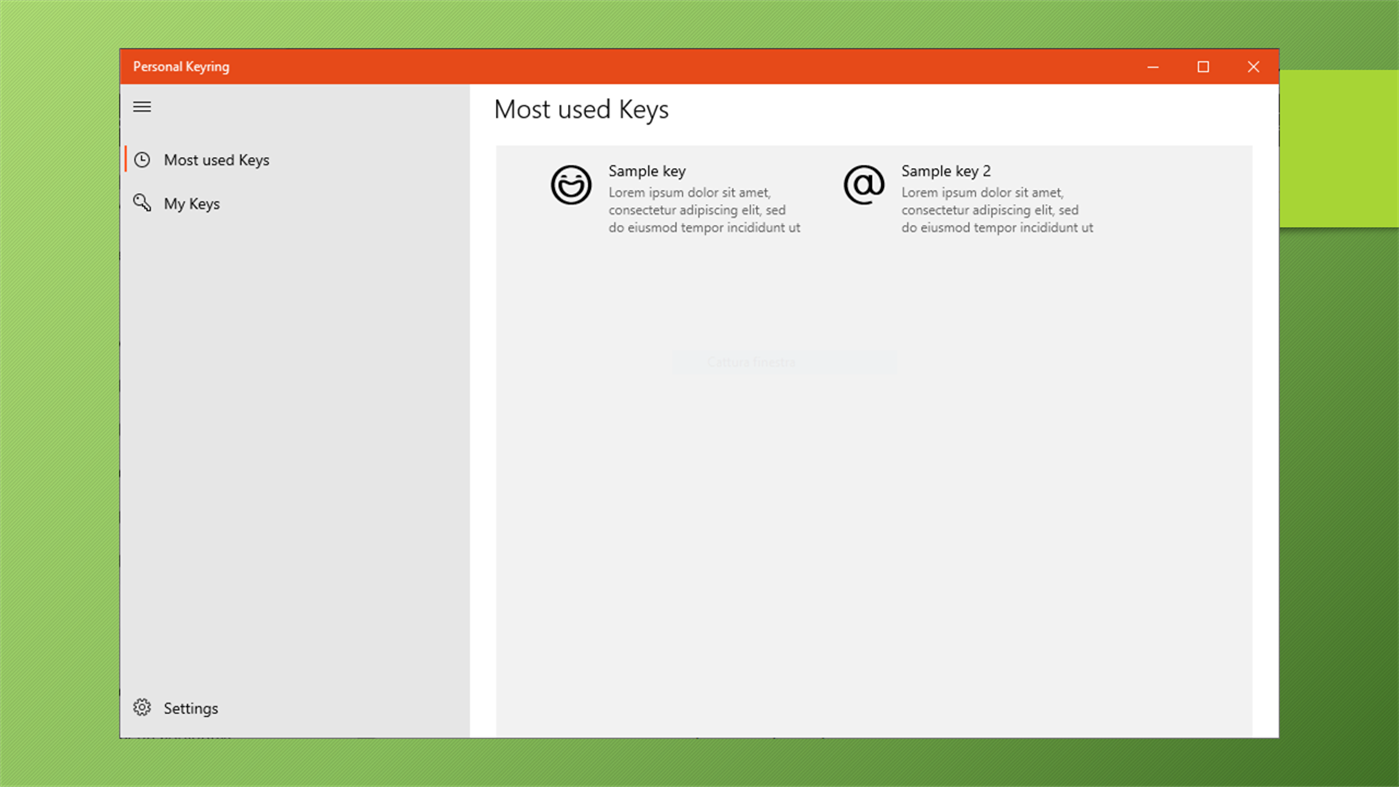 #1. Personal Keyring (Windows) Által: Screwdriver