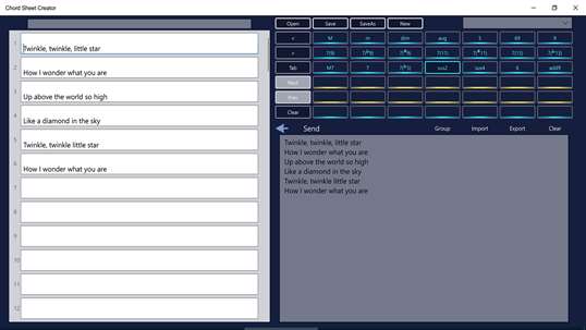 Chord Sheet Creator screenshot 3