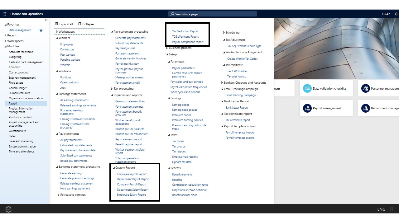 Snapshot 2 of Dynamics 365 Payroll: 6-Wk Implementation