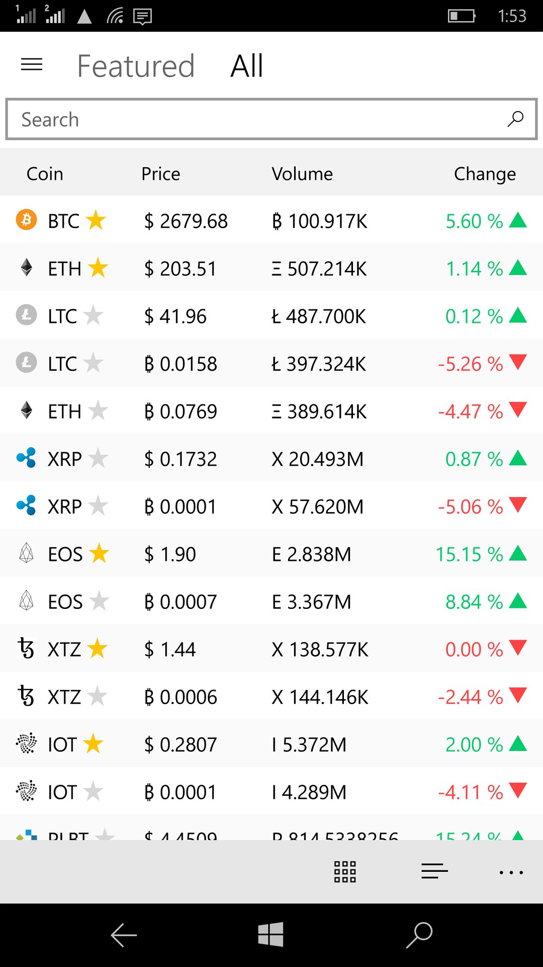 Crypto Chart Windows 7