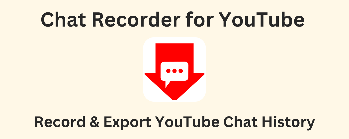 Chat Exporter for YouTube™ marquee promo image