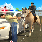 Police Horse Chase 3D - Arrest Crime Town Robbers