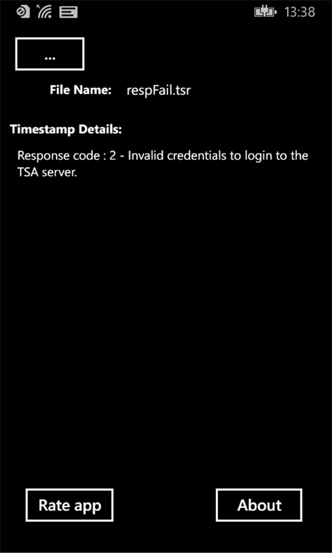 TSA Verifier Screenshots 2