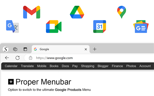 Proper Menubar for Microsoft Edge - Streamlined Browser Access