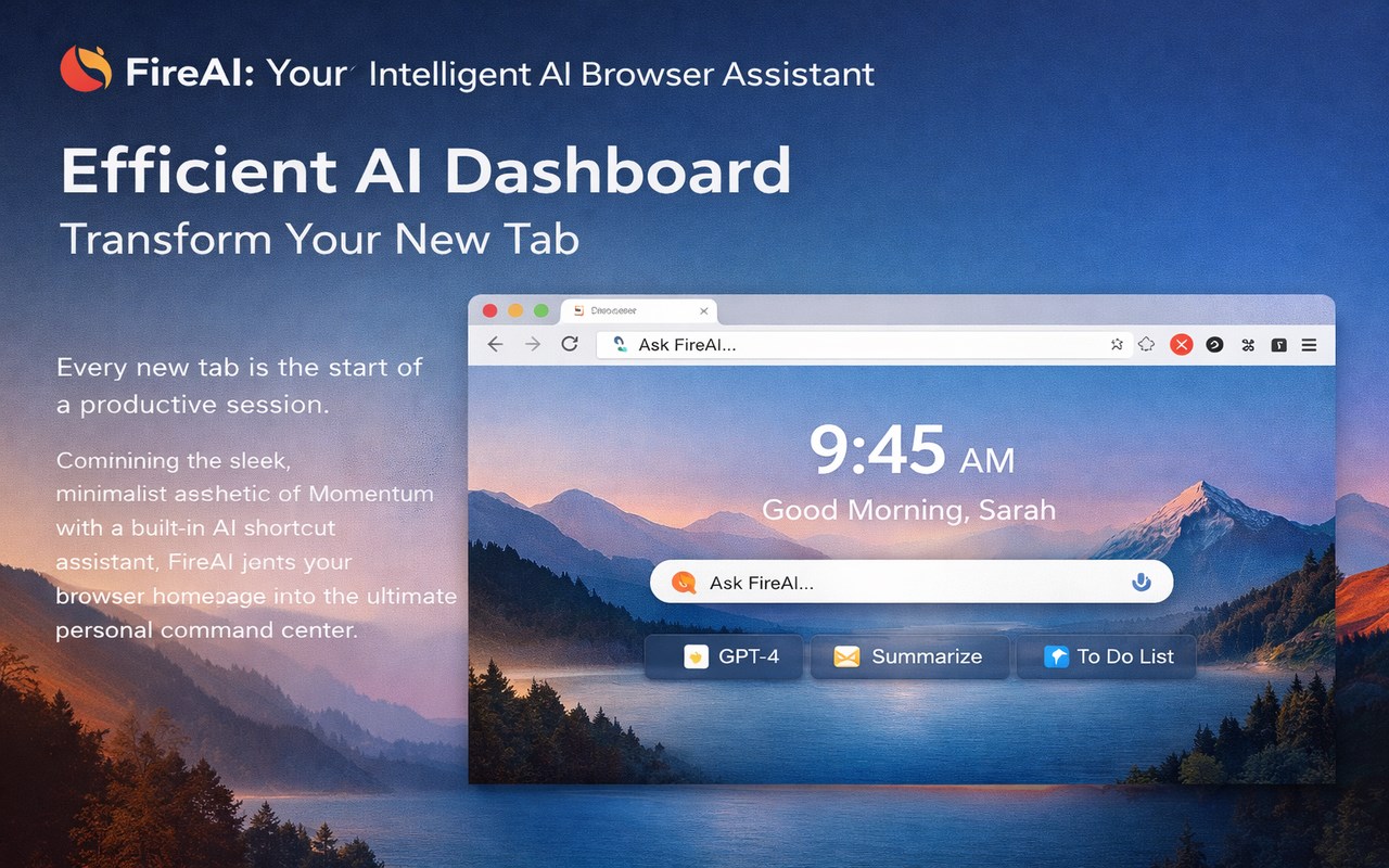 FireAI: All-in-one AI Assistant & Productivity Toolbox
