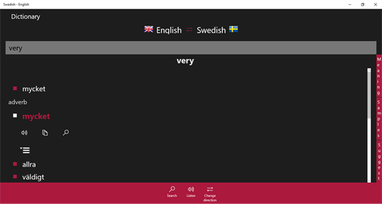 Swedish - English screenshot 1