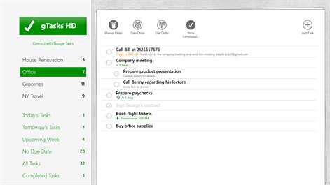 gTasks HD Pro Screenshots 1