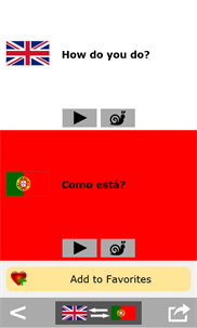Portuguese talking phrasebook screenshot 3