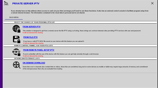 IPTV Dream Box Virtual TV screenshot 2