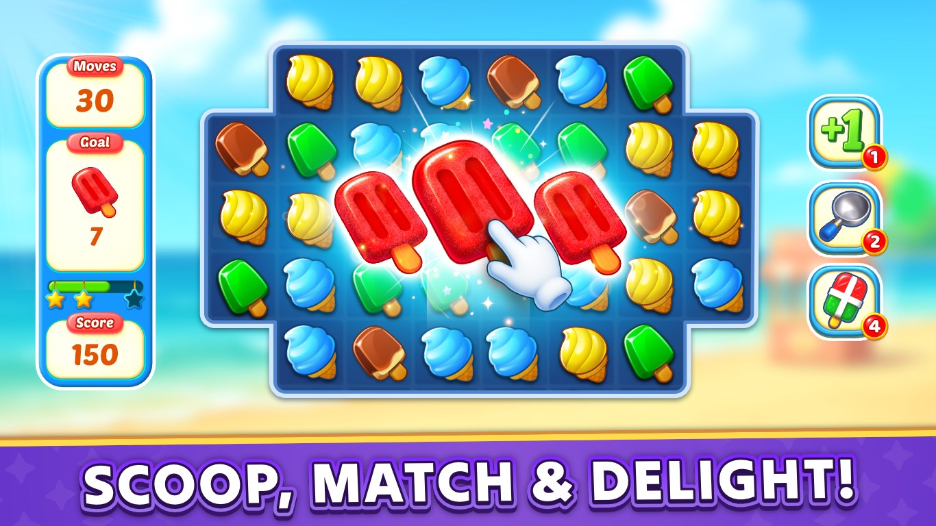 Ice Cream Paradise - Match 3 Puzzle Adventure screenshot