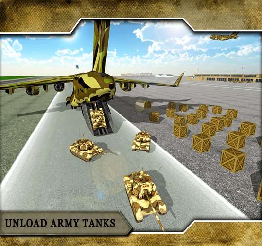 Army Airplane Tank Transporter 3D screenshot 4