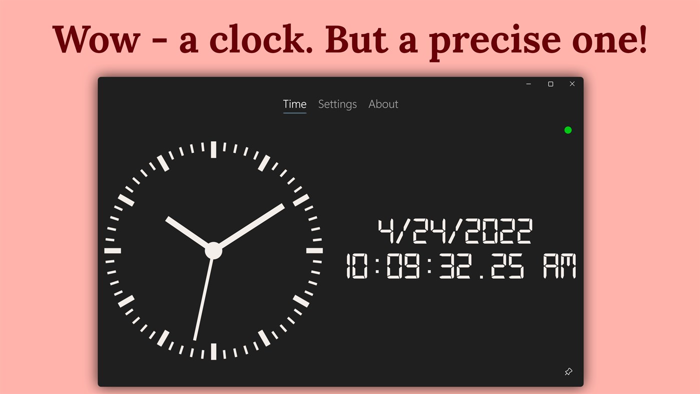 #1. AtomicClock • Clock with NTP Time (Windows) Podle: T. Partl