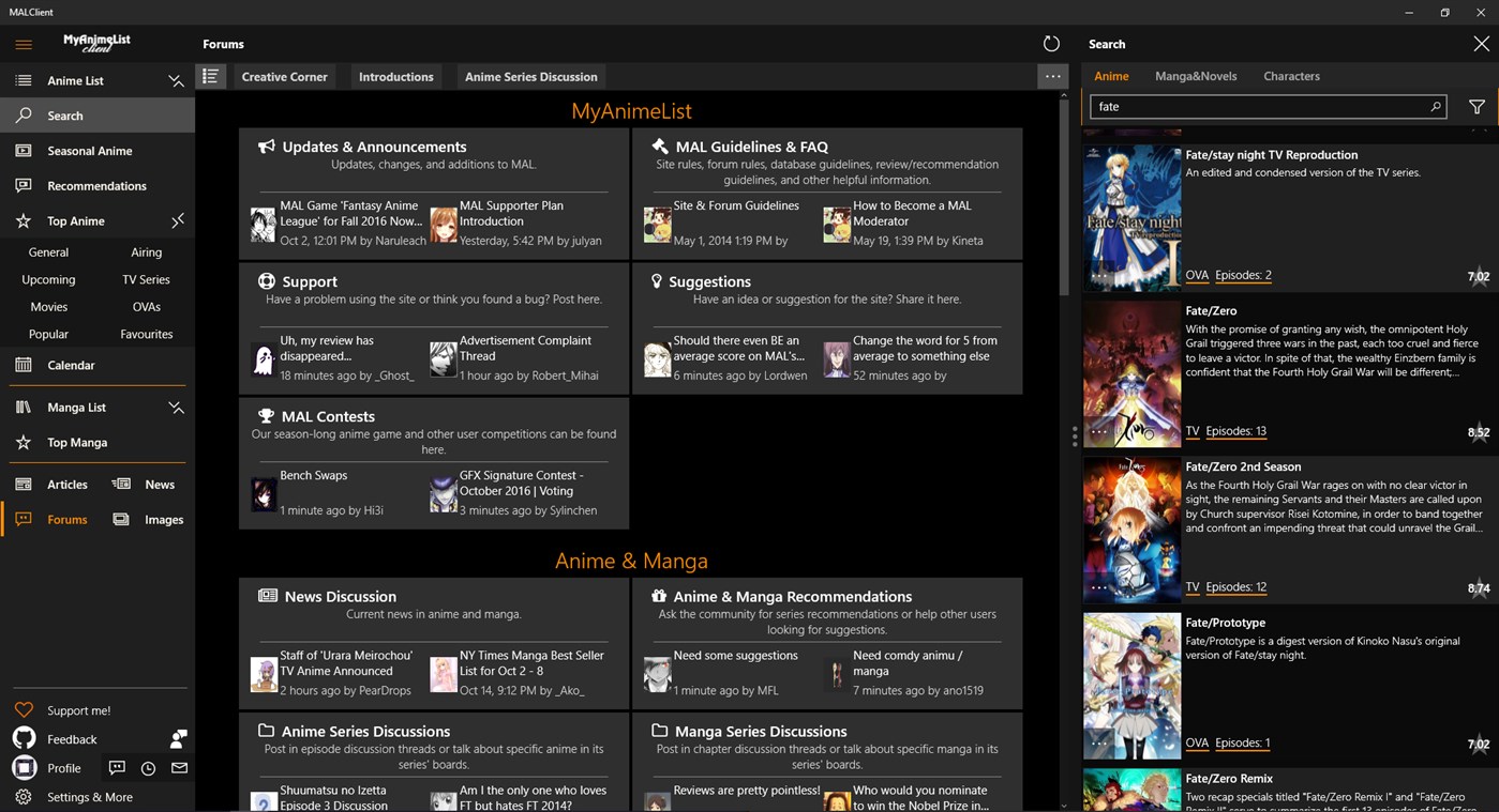 #4. MALClient (Windows) 由: Drutol