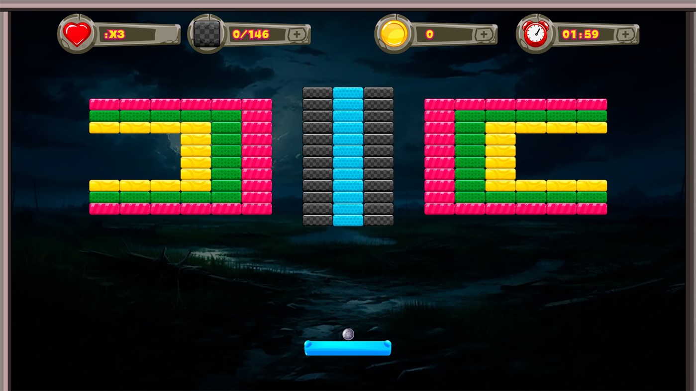 #6. BREAKING BRICKS 3 IN 1 (Xbox) Podle: YUME GAME STUDIO