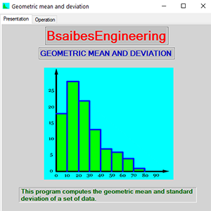 GEOMETRIC MEAN AND DEVIATION