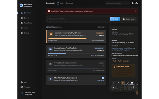 Resilient Downloader
