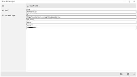 PH Cloud CardDAV Sync Screenshots 2