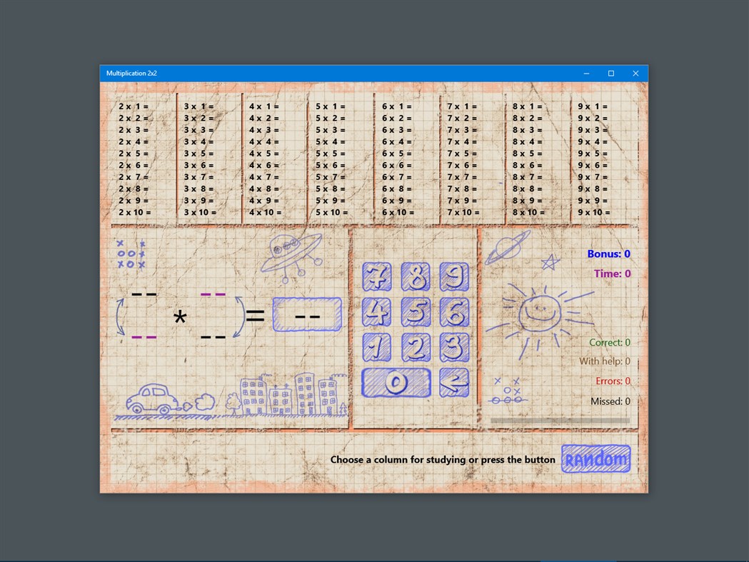 #3. Multiplication 2x2 (Windows) 게시자: Kostakov Maxim