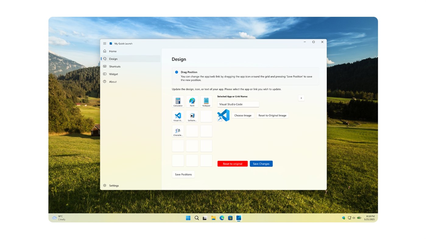 #8. My Quick Launch (Windows) By: Stefan vd