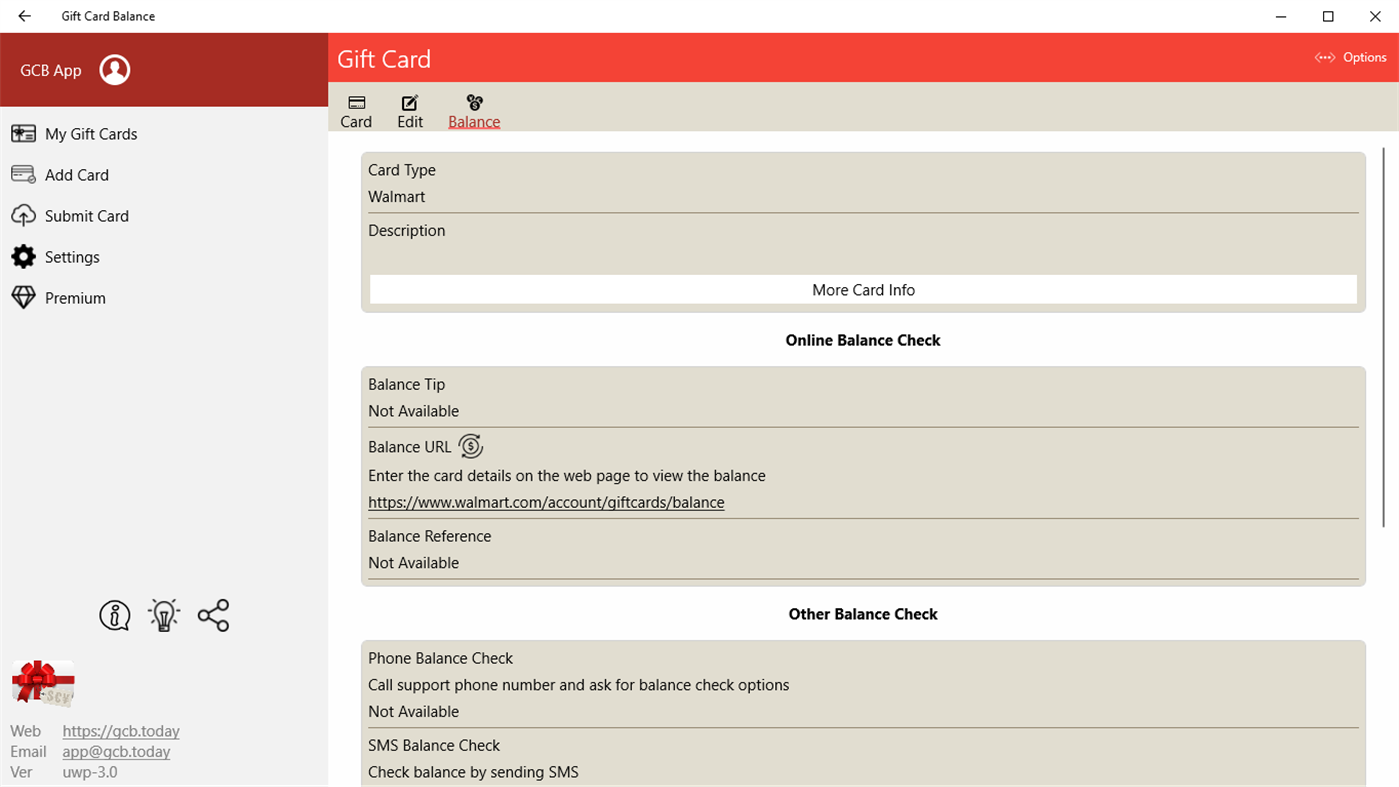#7. Gift Card Balance (Windows) De: Aifen App